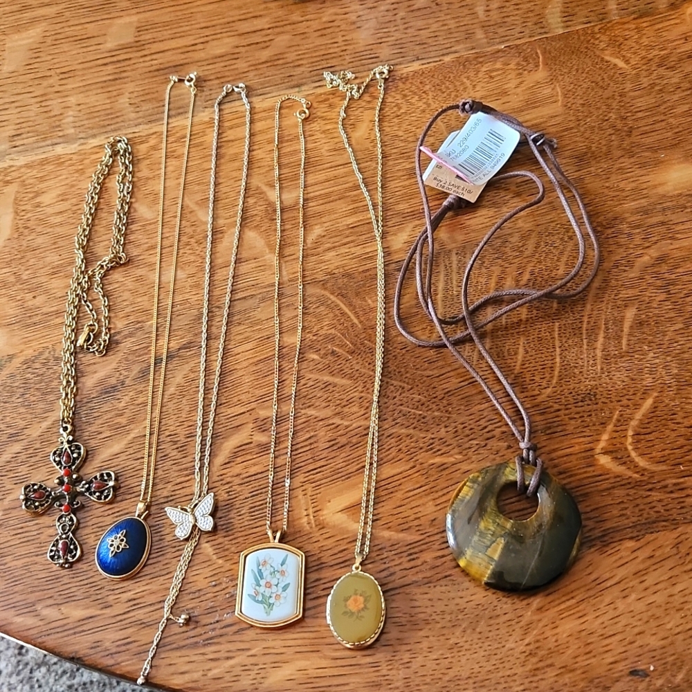 A collection of necklaces